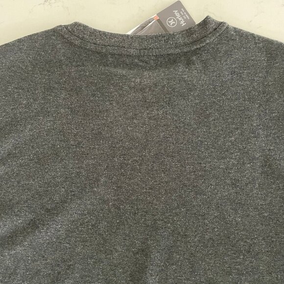 Hurley LS Crew Nk Activewear Cotton Poly Pullover Shirt Charcoal Grey Sz S NWT - Picture 6 of 11